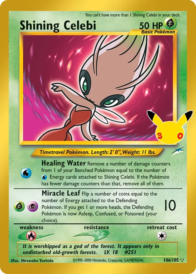 Shining Celebi — 30th Celebration: Classic Collection