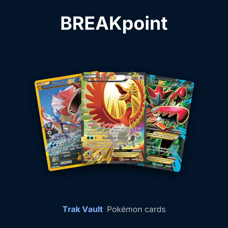 BREAKpoint Pokémon cards: Gyarados-EX, Ho-Oh-EX and M Scizor-EX
