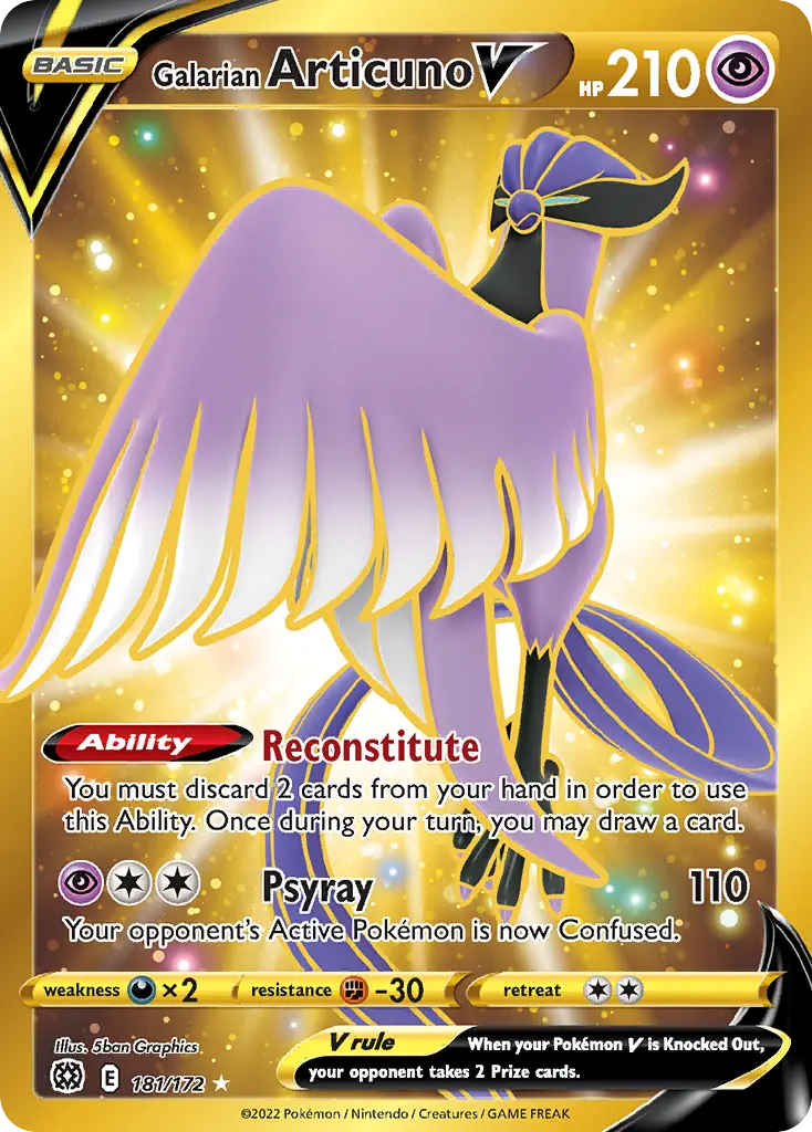 Galarian Articuno V — Brilliant Stars