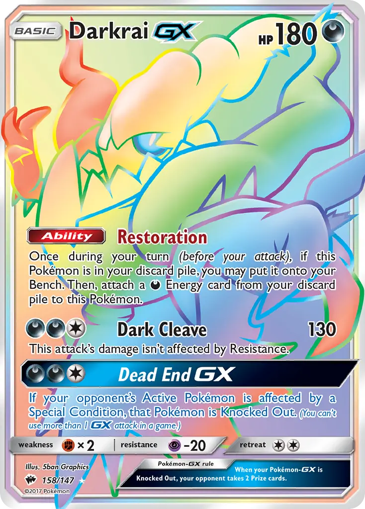 Darkrai-GX — Burning Shadows