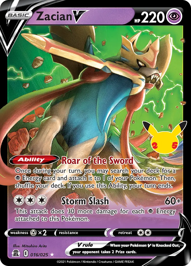 Zacian V — Celebrations