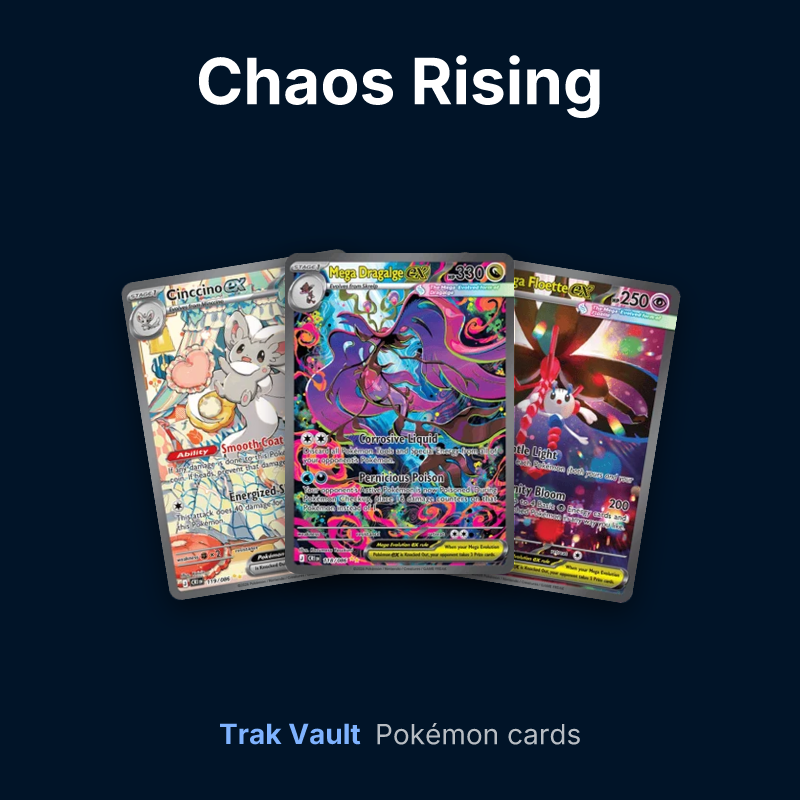 Chaos Rising Pokémon cards: Cinccino ex, Mega Dragalge ex and Mega Floette ex