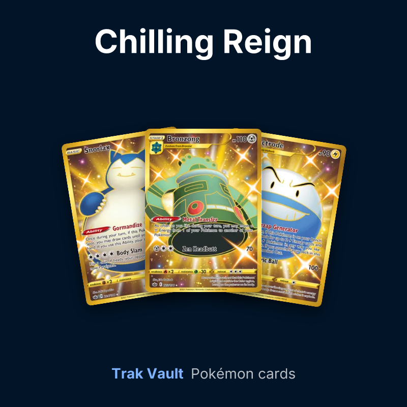 Chilling Reign Pokémon cards: Snorlax, Bronzong and Electrode