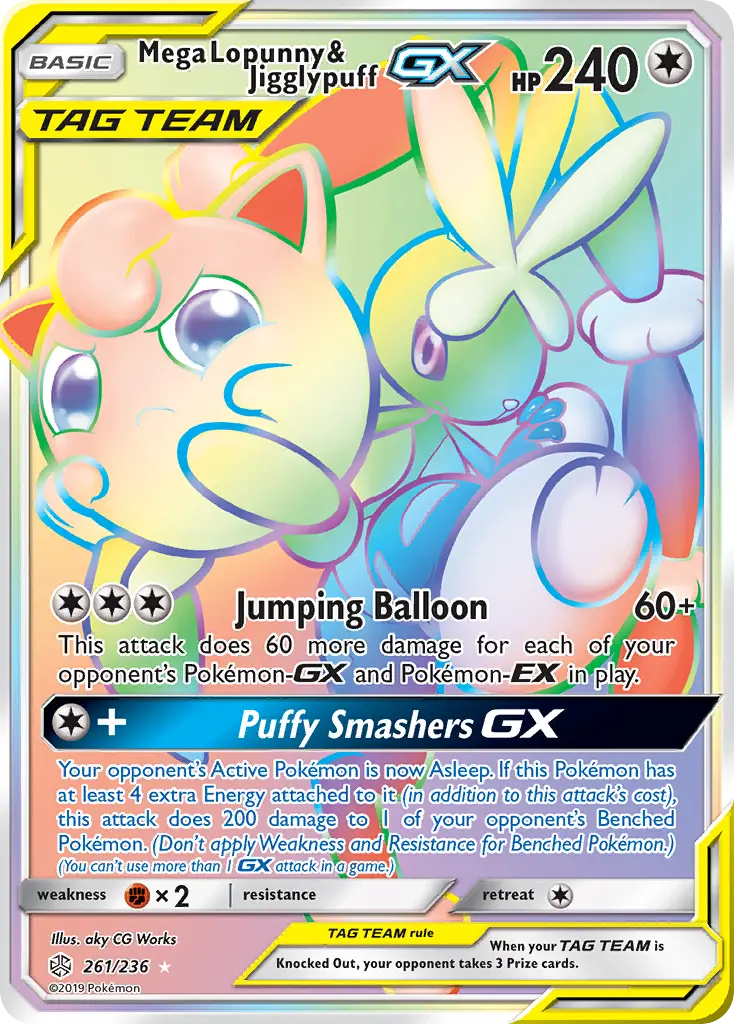 Mega Lopunny & Jigglypuff-GX — Cosmic Eclipse