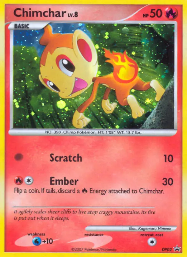 Chimchar — DP Black Star Promos