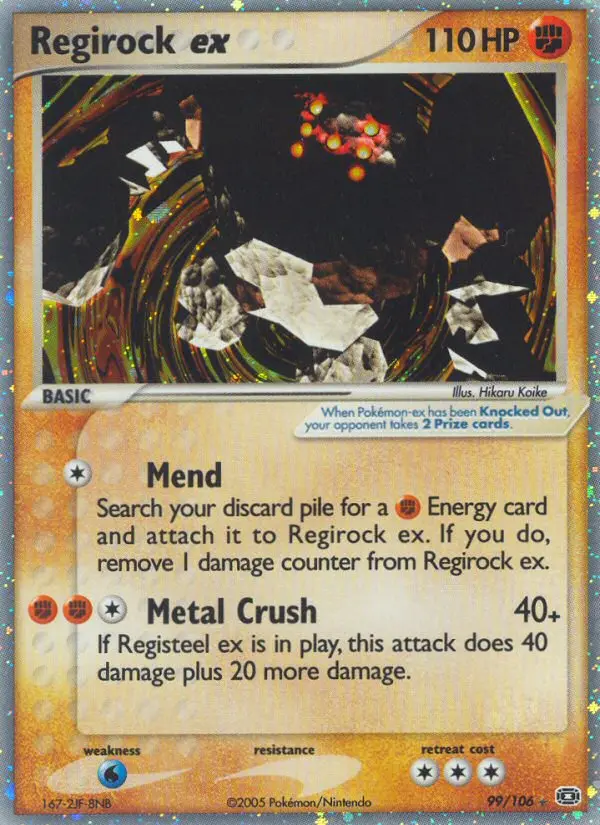 Regirock ex — Emerald