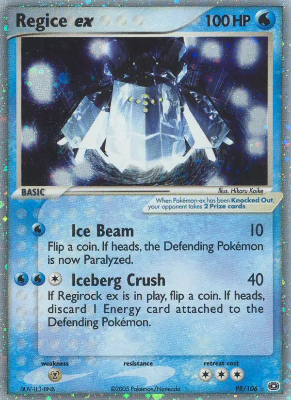 Regice ex — Emerald