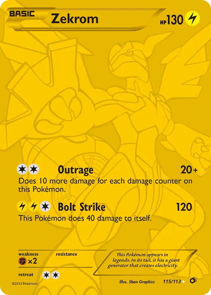Zekrom — Legendary Treasures