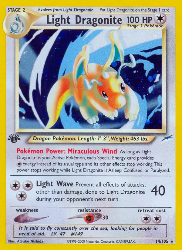 Light Dragonite — Neo Destiny
