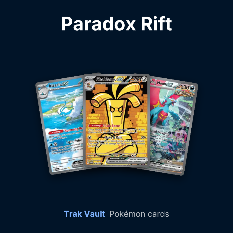 Paradox Rift Pokémon cards: Altaria ex, Gholdengo ex and Roaring Moon ex