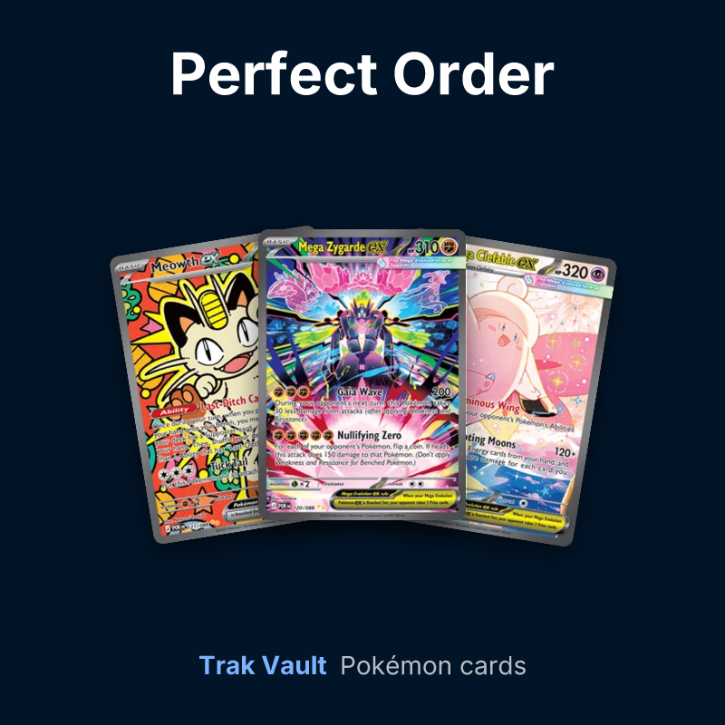 Perfect Order Pokémon cards: Meowth ex, Mega Zygarde ex and Mega Clefable ex