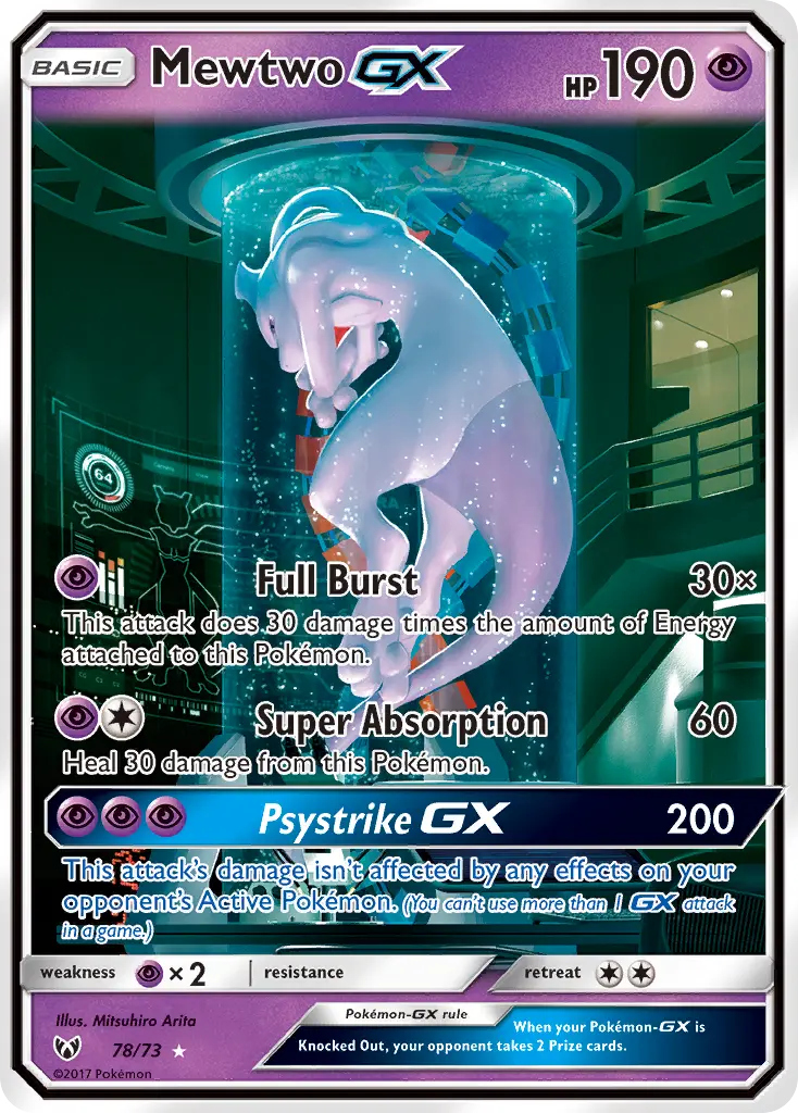 Mewtwo-GX — Shining Legends