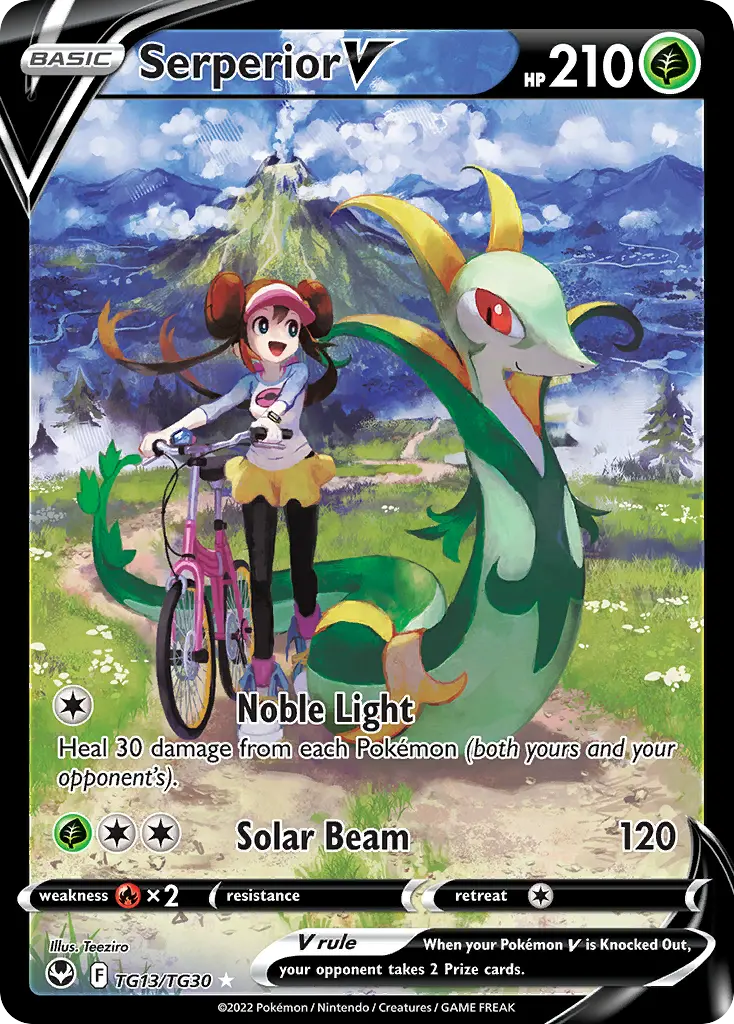 Serperior V — Silver Tempest Trainer Gallery