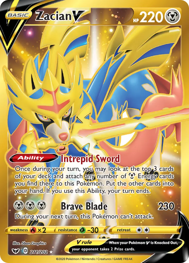 Zacian V — Sword & Shield