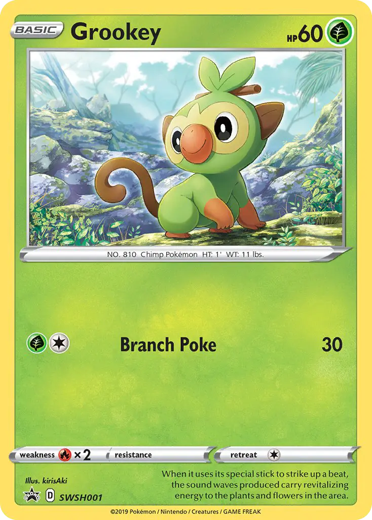 Grookey — SWSH Black Star Promos