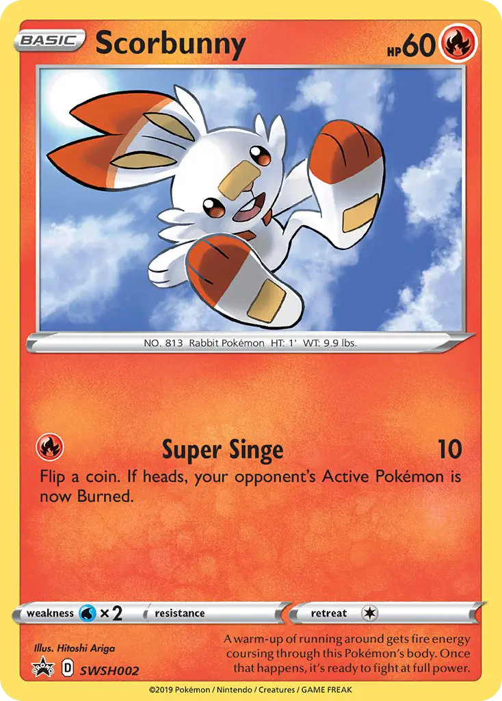 Scorbunny — SWSH Black Star Promos