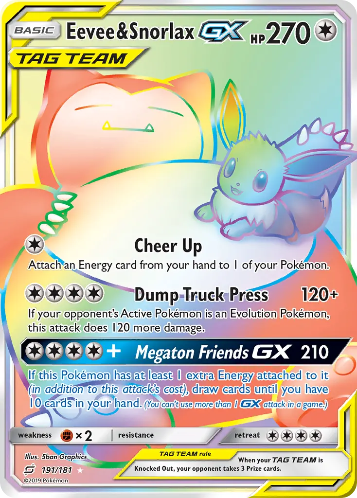 Eevee & Snorlax-GX — Team Up