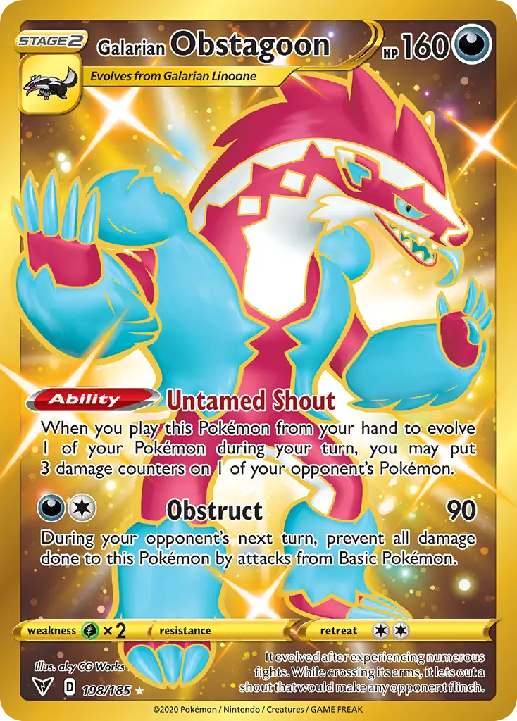 Galarian Obstagoon — Vivid Voltage