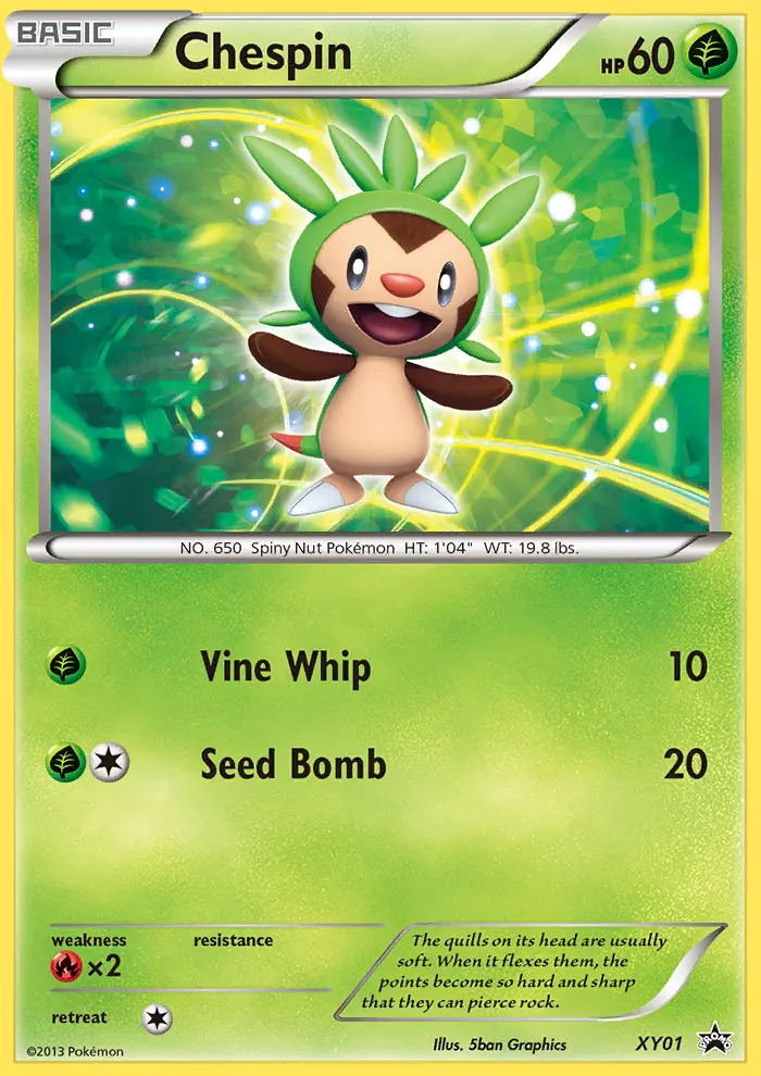 Chespin — XY Black Star Promos