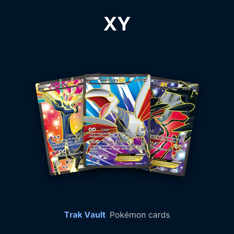 XY Pokémon cards: Xerneas-EX, Skarmory-EX and Yveltal-EX