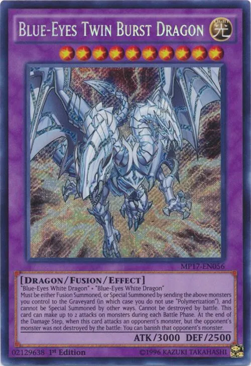 Blue-Eyes Twin Burst Dragon — 2017 Mega-Tin Mega Pack