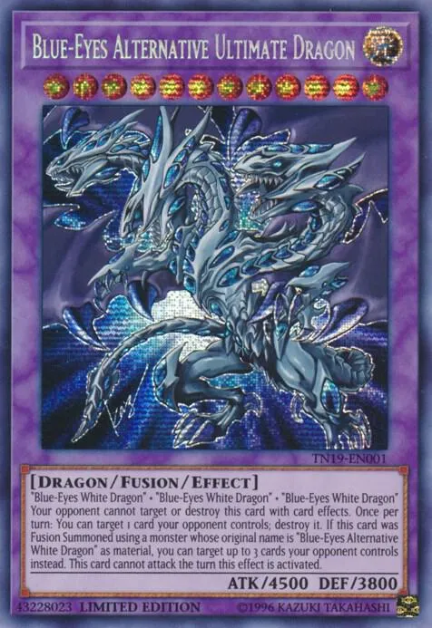 Blue-Eyes Alternative Ultimate Dragon — 2019 Gold Sarcophagus Tin