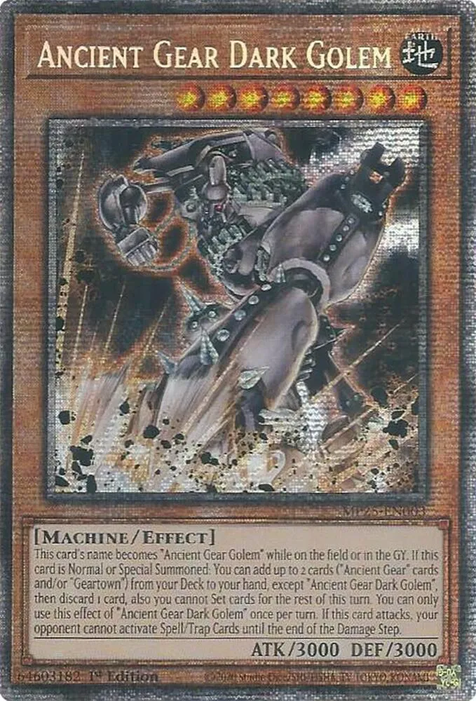 Ancient Gear Dark Golem — 2025 Mega-Pack Tin