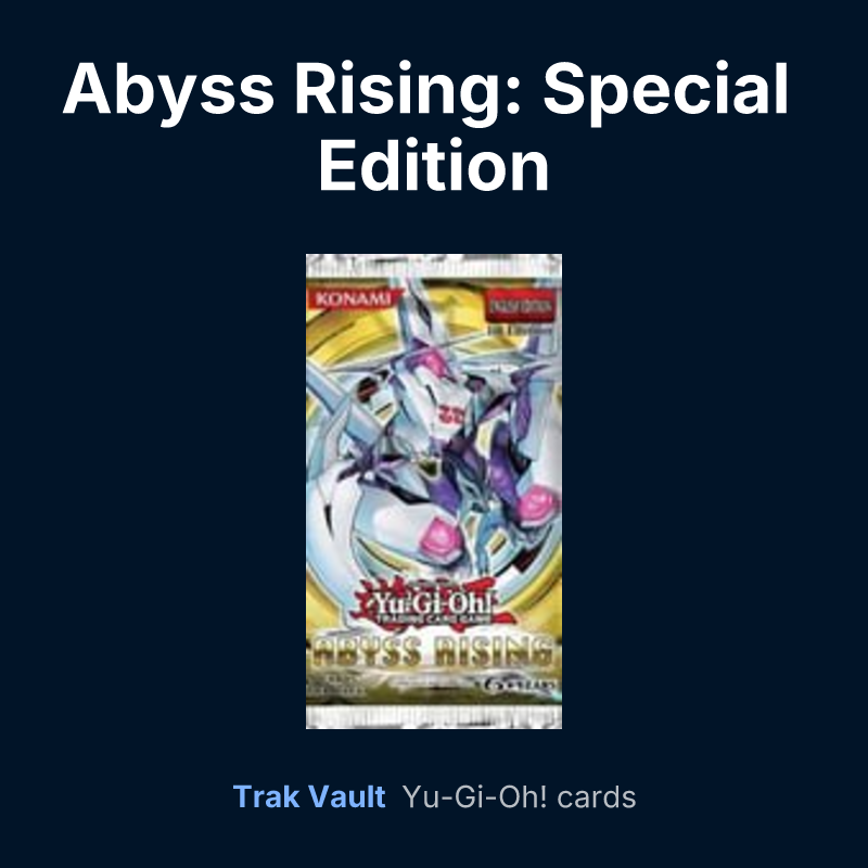 Abyss Rising: Special Edition — Yu-Gi-Oh! card list