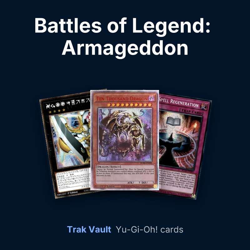 Battles of Legend: Armageddon Yu-Gi-Oh! cards: Number 39: Utopia, Ten Thousand Dragon and Dark Spell Regeneration