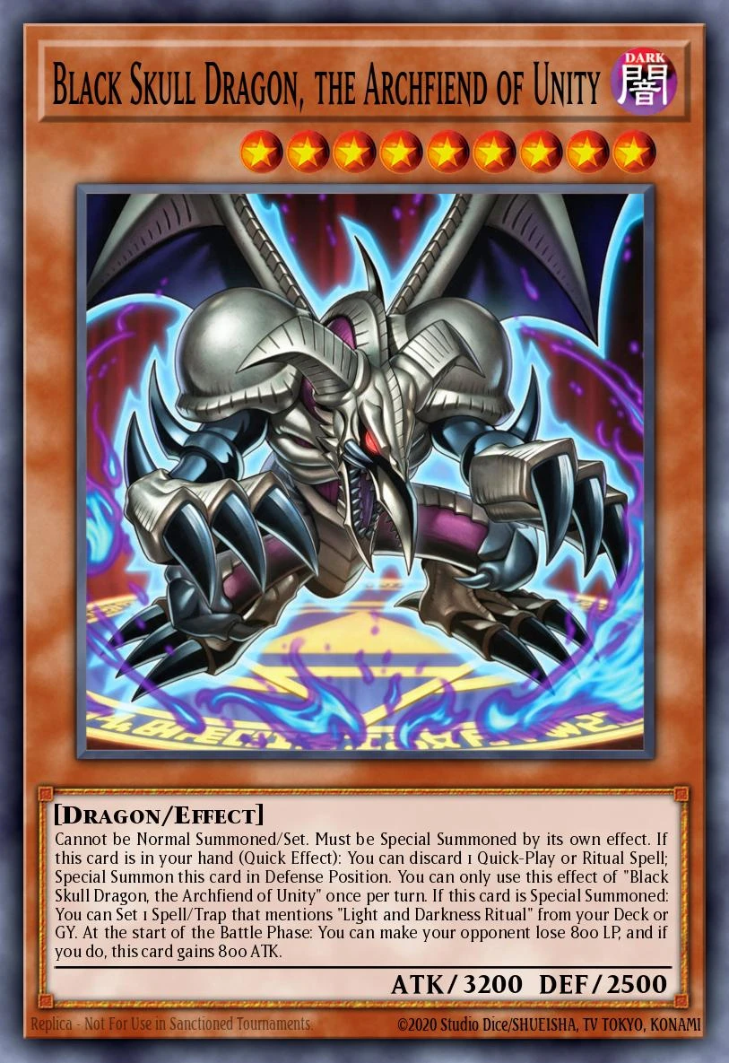 Black Skull Dragon the Archfiend Dragon of Unity — Beyond the Brave