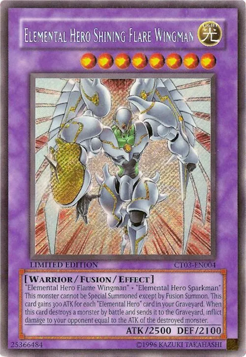 Elemental HERO Shining Flare Wingman — Collectible Tins 2006 Wave 1