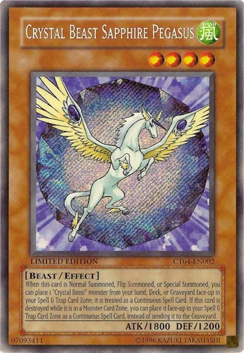 Crystal Beast Sapphire Pegasus — Collectible Tins 2007 Wave 1