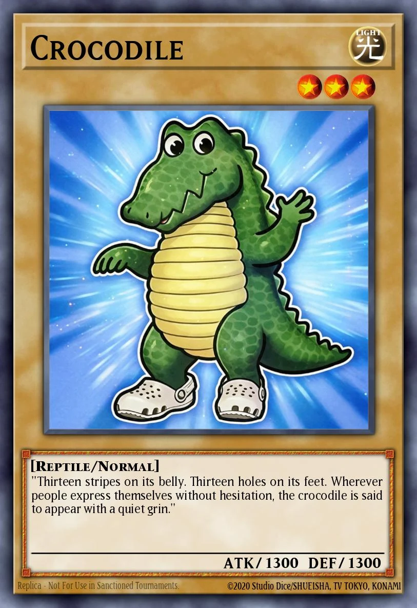 Crocodile — Crocs collaboration card