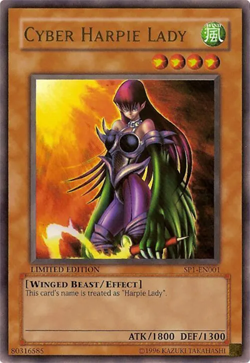 Cyber Harpie Lady — Cybernetic Revolution Sneak Peek Participation Card