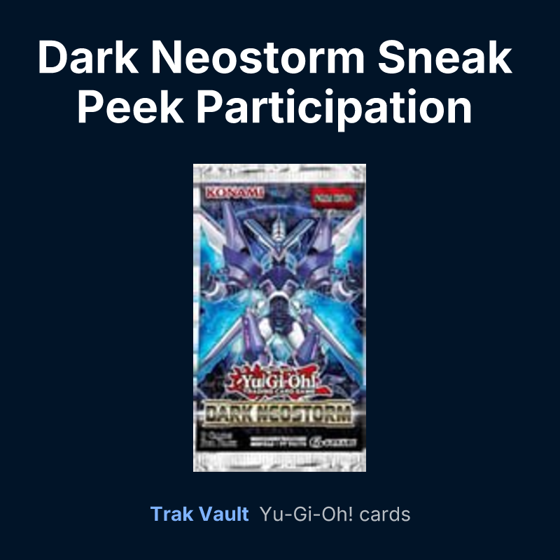 Dark Neostorm Sneak Peek Participation Card — Yu-Gi-Oh! card list