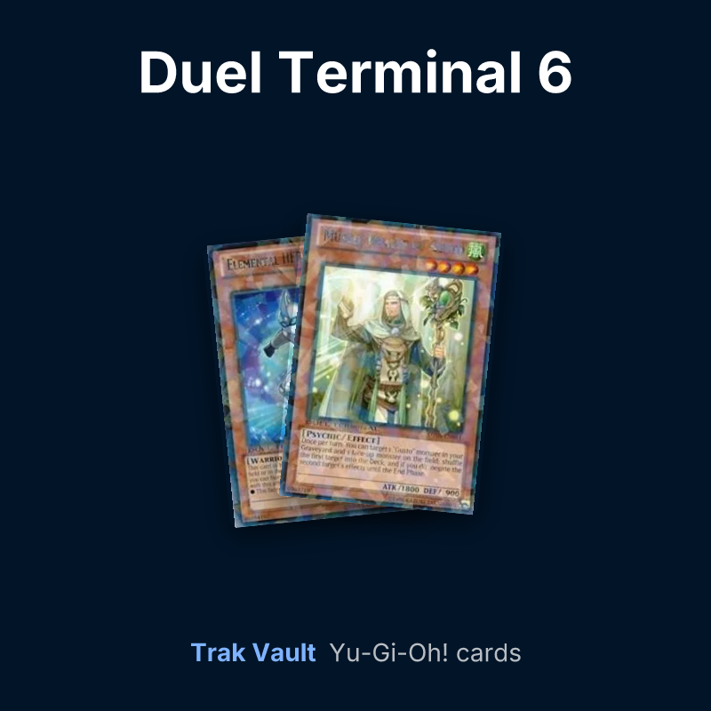 Duel Terminal 6 Yu-Gi-Oh! cards: Elemental HERO Neos Alius and Musto, Oracle of Gusto