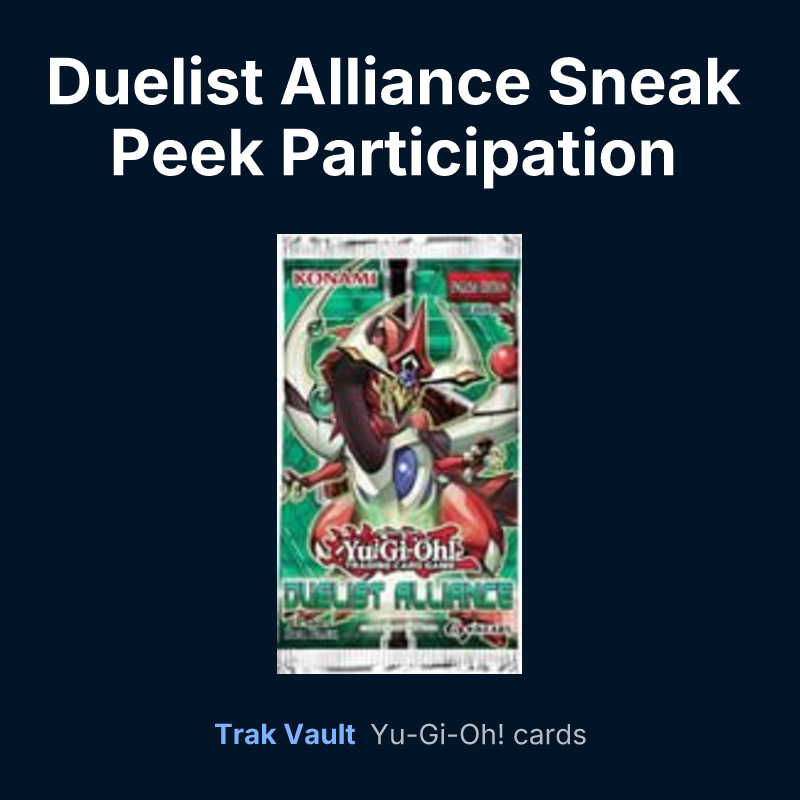 Duelist Alliance Sneak Peek Participation Card — Yu-Gi-Oh! card list