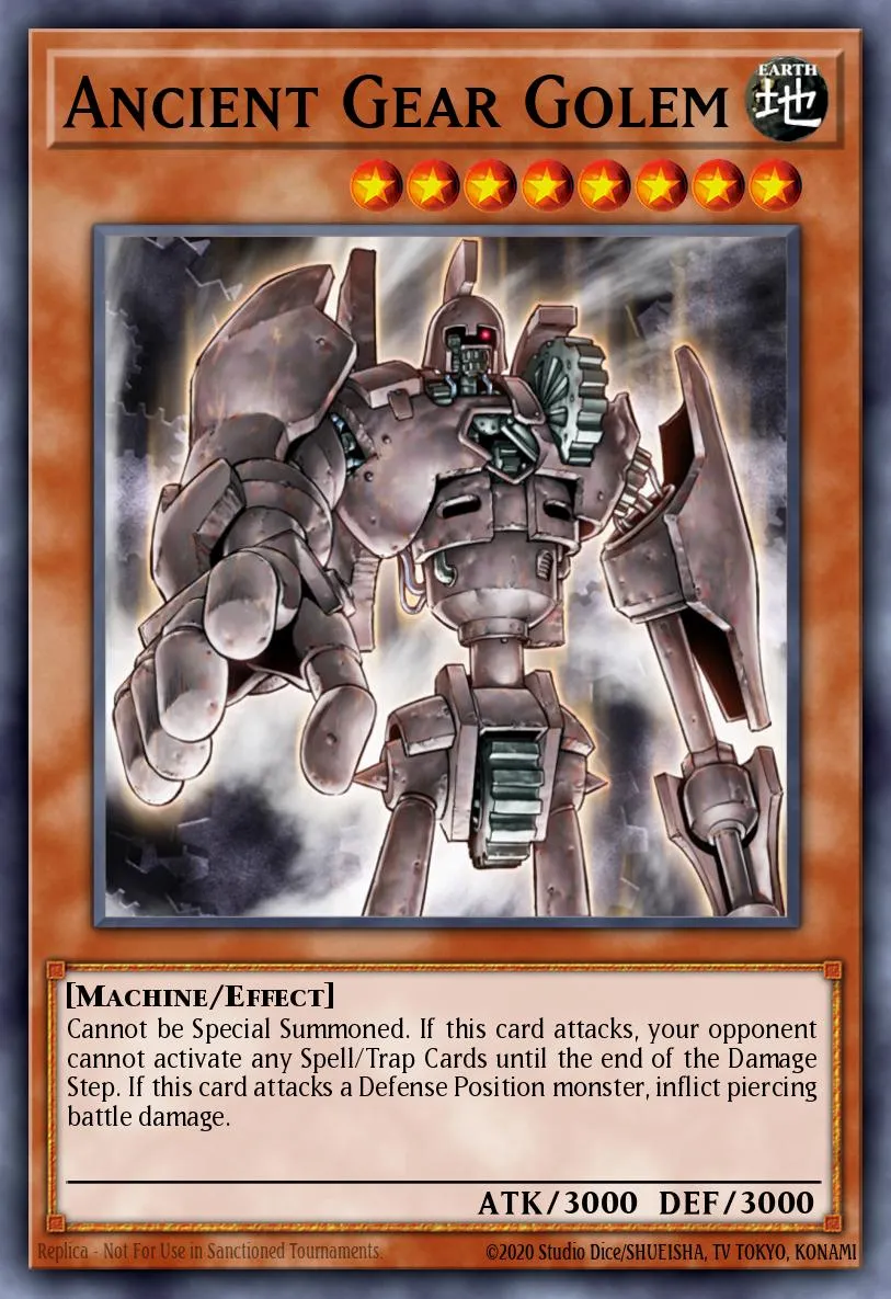 Ancient Gear Golem — Duelist League 18 participation cards