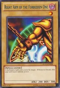 Right Arm of the Forbidden One — Duelist League 2 participation cards