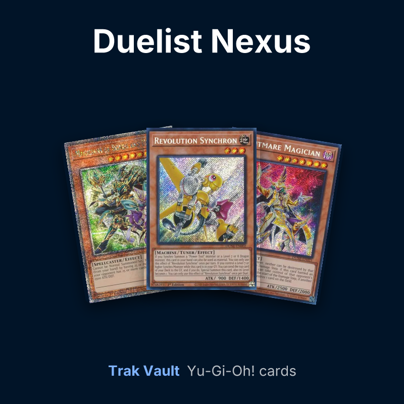 Duelist Nexus Yu-Gi-Oh! cards: Magicians of Bonds and Unity, Revolution Synchron and Nightmare Magician
