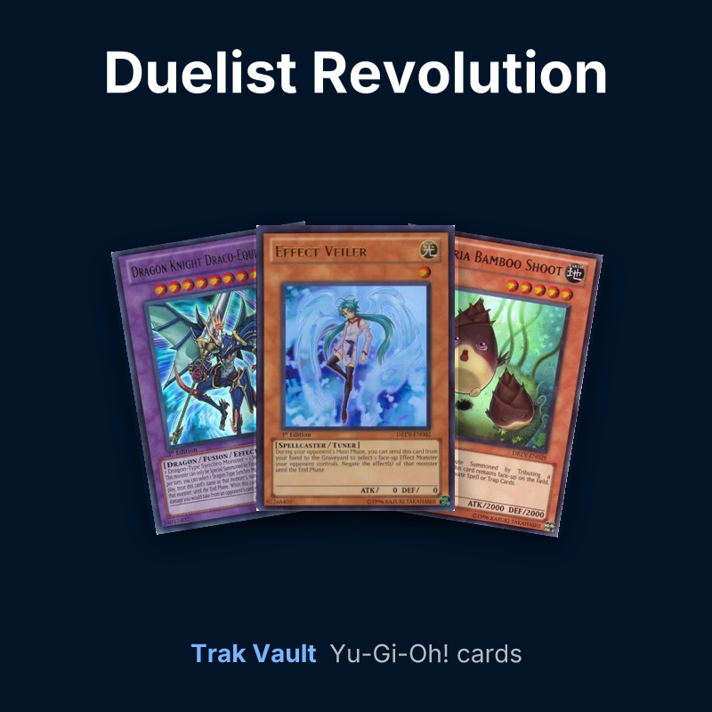 Duelist Revolution Yu-Gi-Oh! cards: Dragon Knight Draco-Equiste, Effect Veiler and Naturia Bamboo Shoot