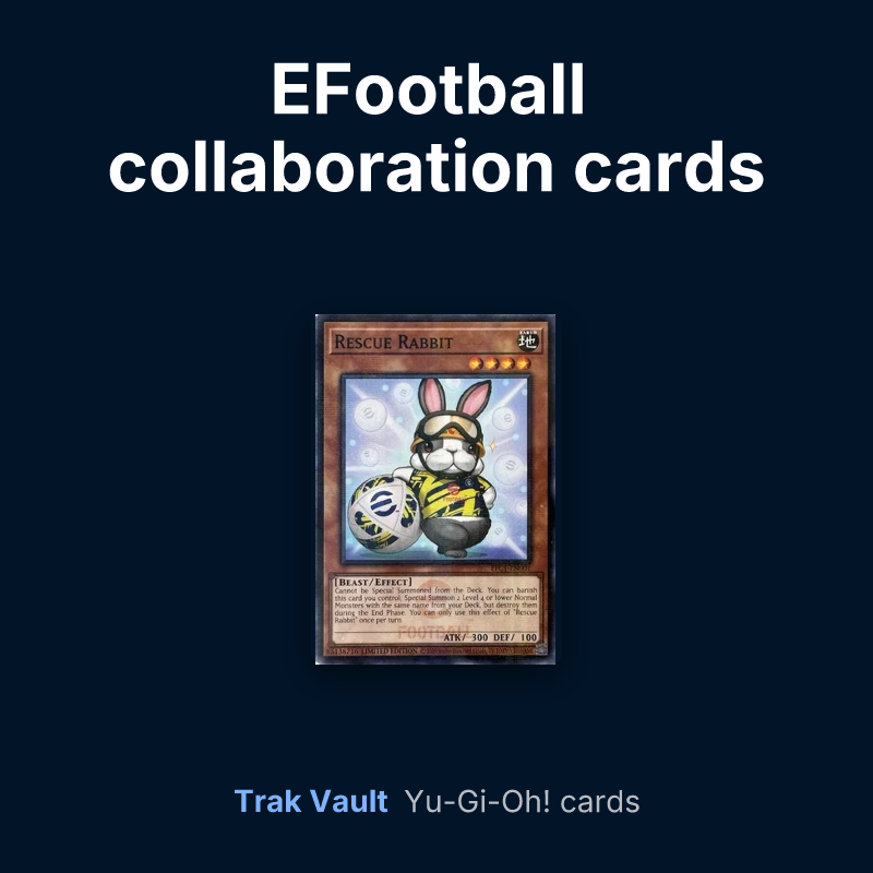 EFootball collaboration cards Yu-Gi-Oh! cards: Rescue Rabbit