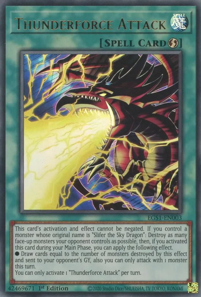 Thunderforce Attack — Egyptian God Deck: Slifer the Sky Dragon