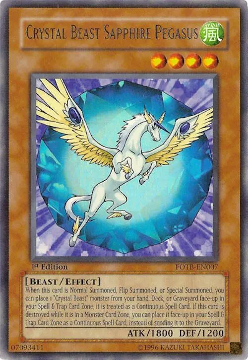 Crystal Beast Sapphire Pegasus — Force of the Breaker