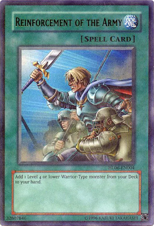 Reinforcement of the Army — Hobby League 6 participation card A