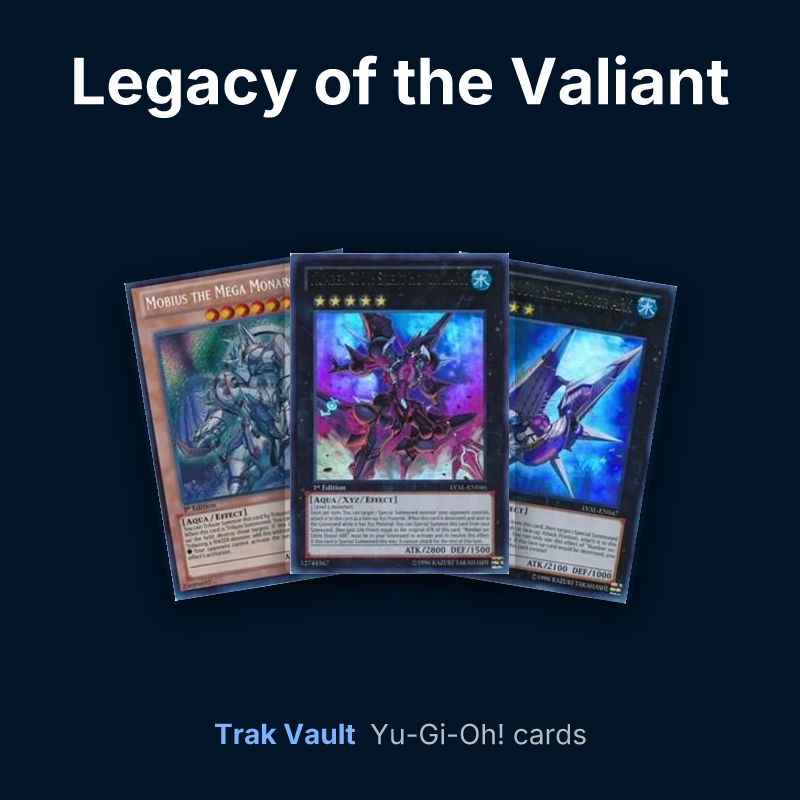 Legacy of the Valiant Yu-Gi-Oh! cards: Mobius the Mega Monarch, Number C101: Silent Honor DARK and Number 101: Silent Honor ARK