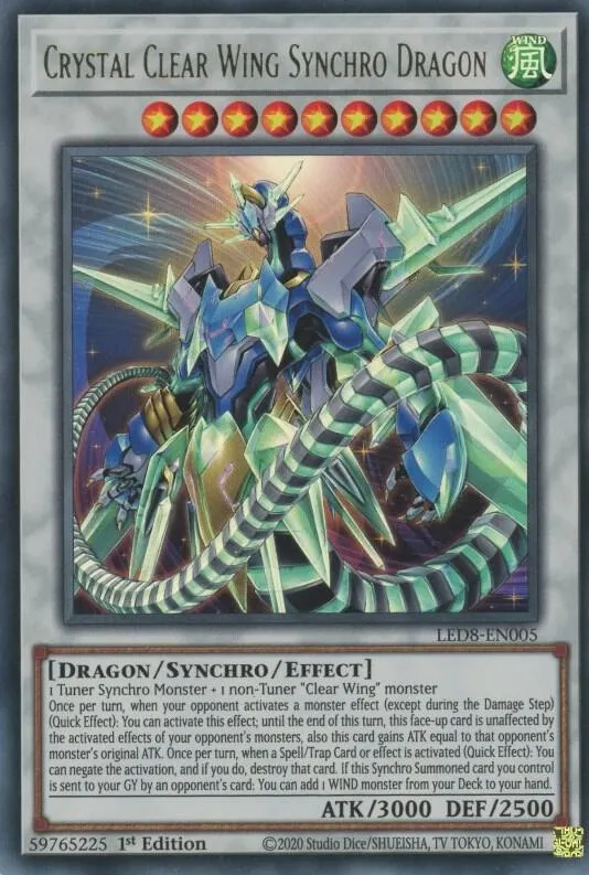 Crystal Clear Wing Synchro Dragon — Legendary Duelists: Synchro Storm