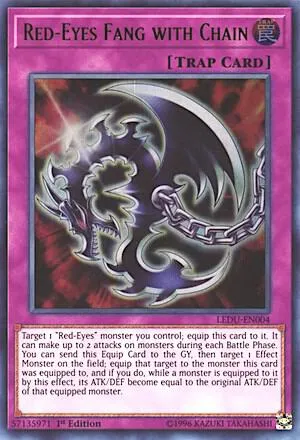 Red-Eyes Fang with Chain — Legendary Duelists