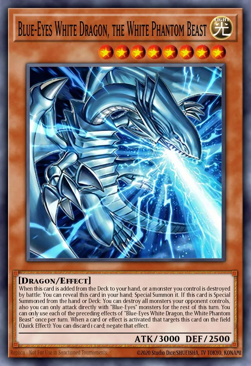 Blue-Eyes White Dragon, the White Phantom Beast — Magnificent Maestros