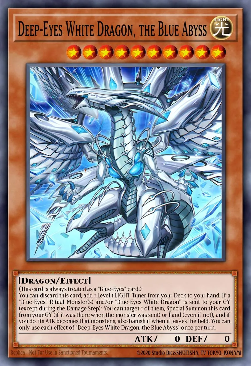 Deep-Eyes White Dragon, the Blue Abyss — Magnificent Maestros
